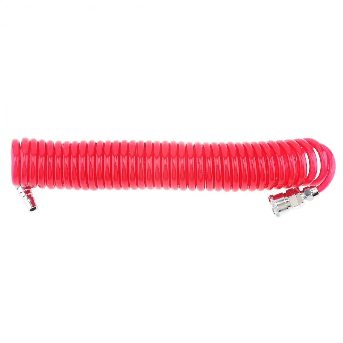 

6M 5 x 8mm Flexible PU Telescopic Hose Spring Tube with Fast Interface and Bayonet Quick Connector for Compressor Air Tool