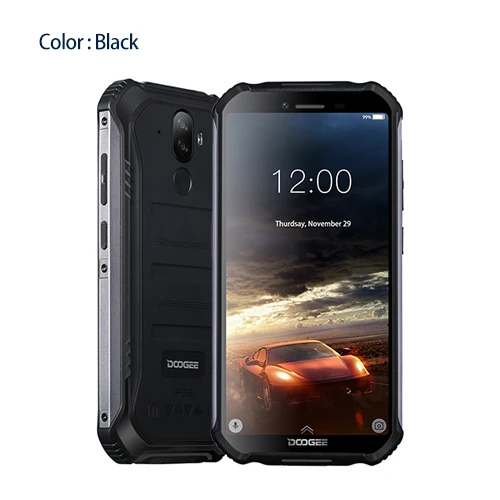 Standard DOOGEE S40 IP68 IP69K Мобильный телефон 5,5 дюймов дисплей 4650 мАч MT6739 четырехъядерный 3 ГБ ОЗУ 32 Гб ПЗУ Android 9,1 8.0MP камера 4G сеть - Цвет: Standard