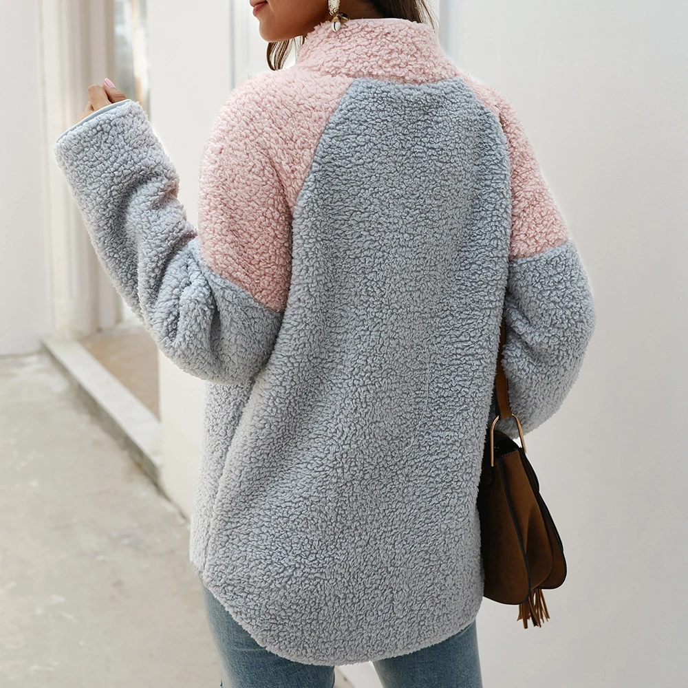 Женская водолазка с длинным рукавом пуловер парка пальто женская цветная куртка