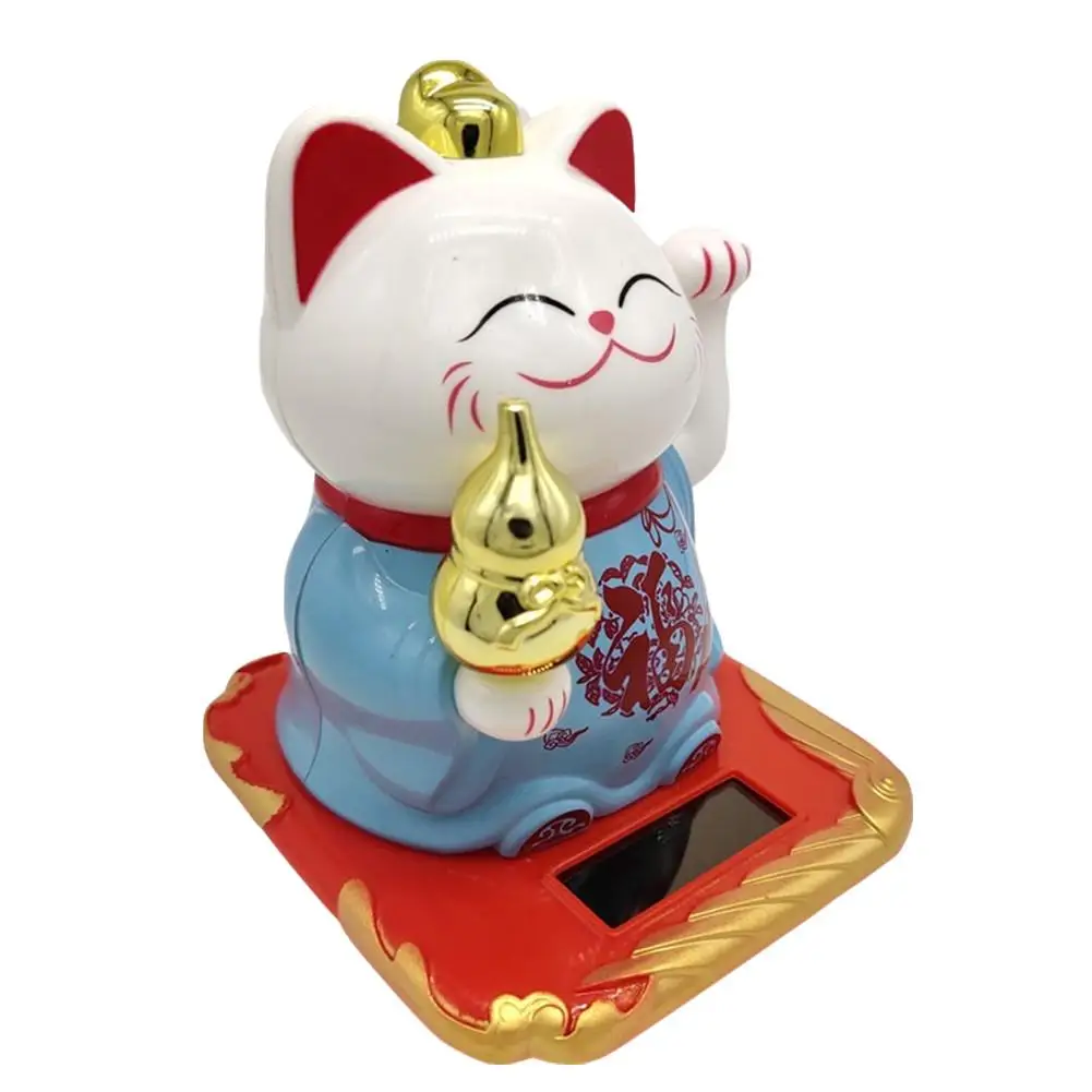 Автомобильный декор солнечная счастливая кошка милая приветственная фигурка