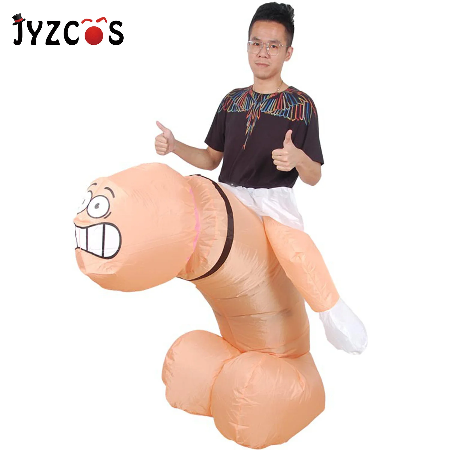 JYZCOS надувной пенис на Хэллоуин для ночного оленя Вилли взрослых маскарадный