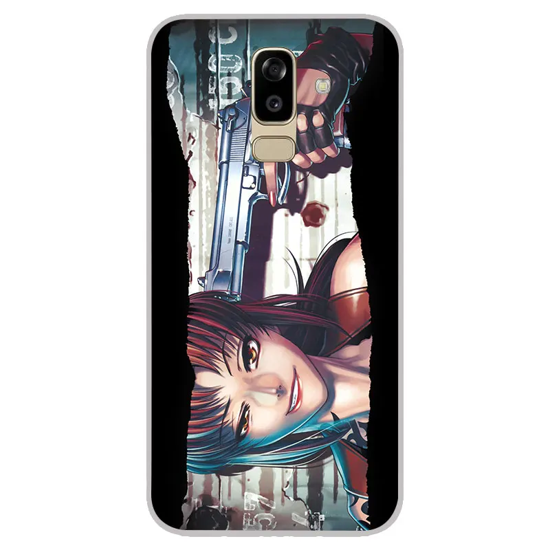 Ботинки в стиле аниме Черная Лагуна матовый Силиконовый чехол для Samsung Galaxy J3 J5 J7 A3