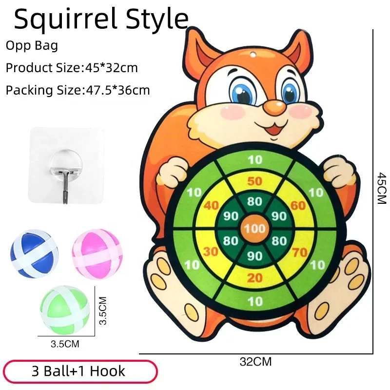 Детская мишень липкий мяч игра Dartboard Творческий бросок вечерние ринка Спорт на