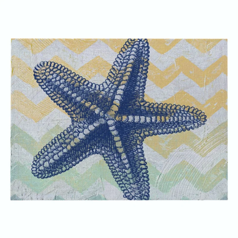 Океан животное Русалка Узор Кухня Столовые приборы обеденный стол коврики