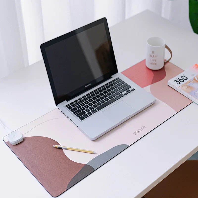 

Intelligent Heated Mat Electric Heating Pad Carpet Office Waterproof Desktop Heating Mouse Pad Hand Warmer for Home Office