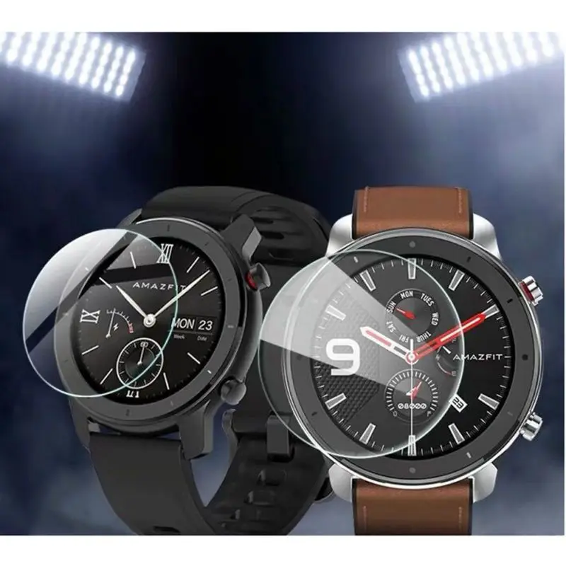 42/47mm Smart Watch Tempered Glass Screen Protector For Huami AMAZFIT GTR Protective Wristband Strap | Электроника