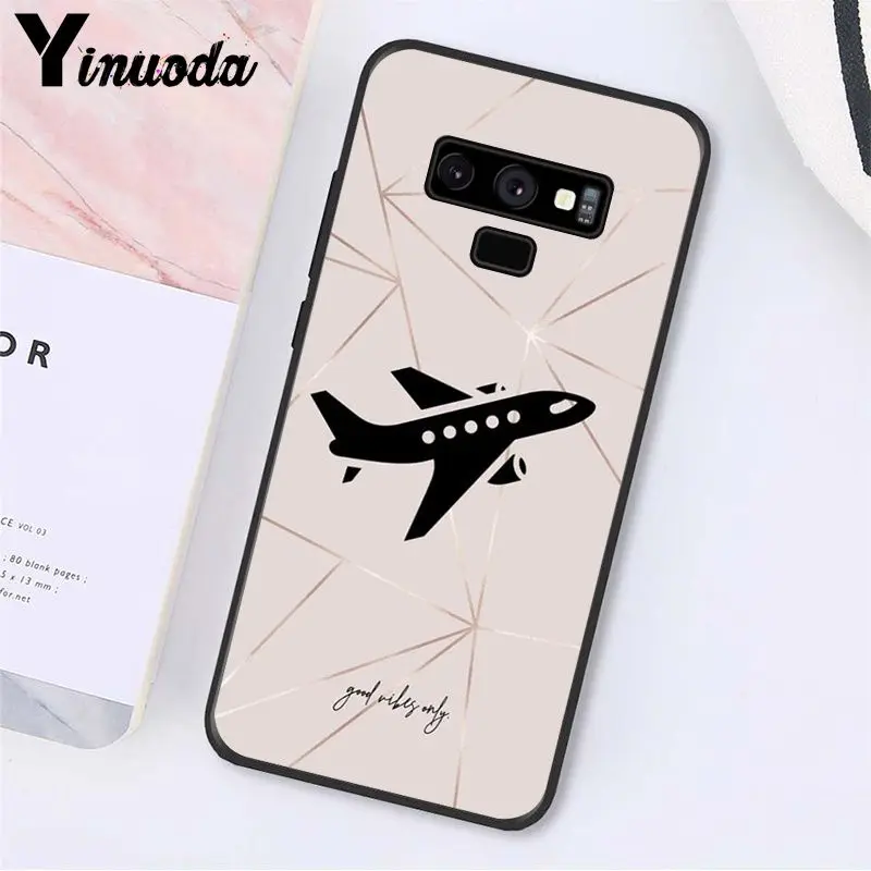 Yinuoda путешествия мир розовый бумажный самолет телефонная связь для Samsung Galaxy A50 Note7