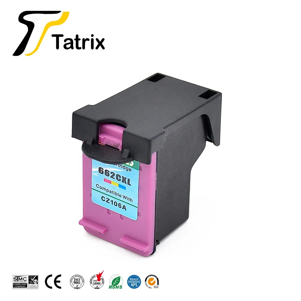 Tatrix 662 XL 662XL Premium Remanufactured Color Inkjet Ink Cartridge for HP Deskjet Advantage 1015 3545 Printer | Компьютеры и офис