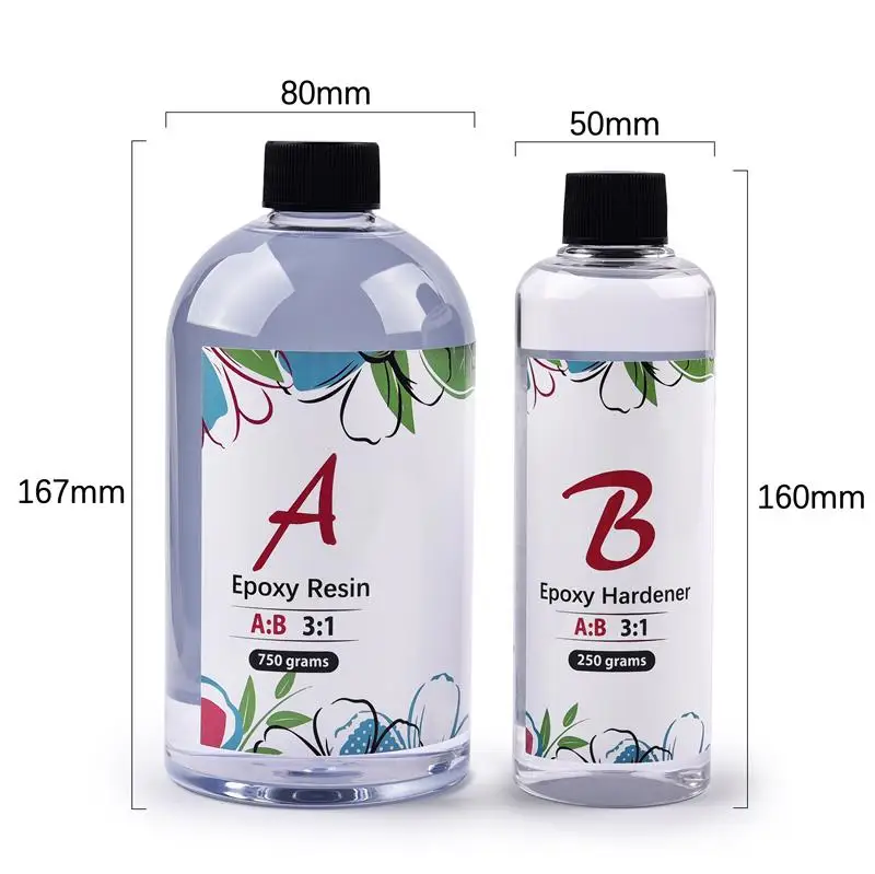 

Transparent Crystal Clear Epoxy Resin AB Glue Kit High Adhesive 3:1 1:1 AB UV Epoxy Glue For DIY Resin Jewelry Making Accessorie