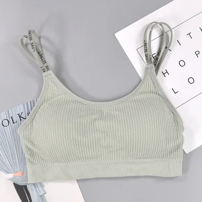 gray FlowerDance спортивный бюстгальтер однотонный спортивный женский Фитнес Топ полная чашка Нижнее белье Мягкий спортивный бюстгальтер для женщин тренажерный зал - Цвет: gray