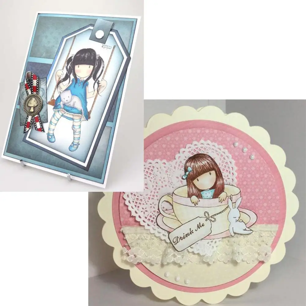 39 трафареты для девочек-сидящих птиц рукоделия скрапбукинга Новые поступления