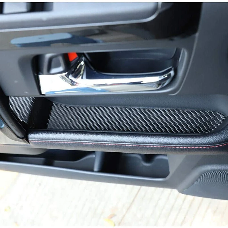 carbon fiber car door storage pad trim for 2010 2020 toyota 4runner accessories free global shipping