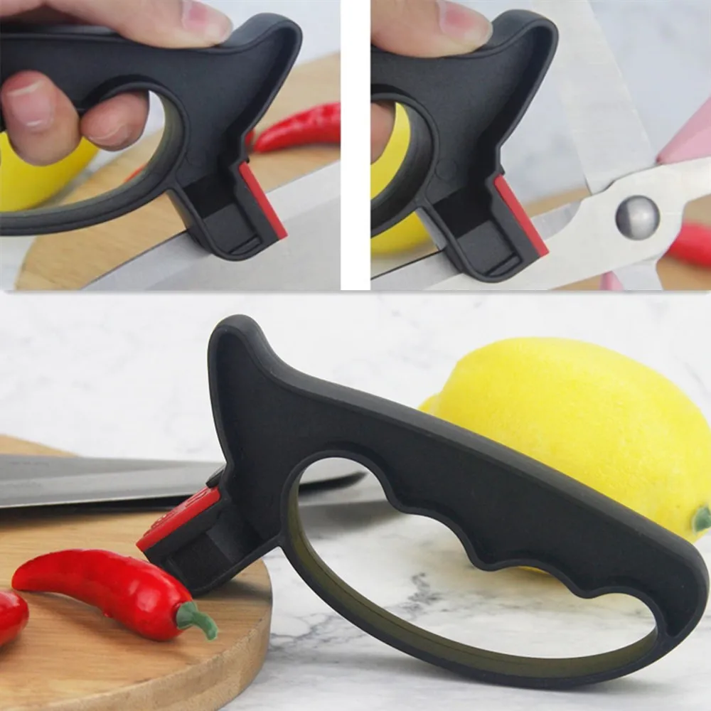 Мини-Точилки 2 в 1 ручные ножницы точилка для ножей практичная лезвий кухонные