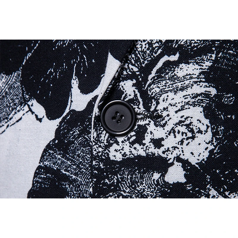 

2021Autumn Floral Costume Stylish Coat Jacket For Male Men's Wedding Men Blazer Spring Single Suit Dress Groomsman