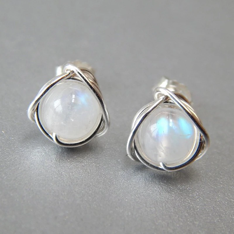 

Fashion Sterling 925 Silver Moonlight Opal Tears Earrings Gift Pendientes Oorbellen Boucle D'oreille Femmes New Wedding Gift