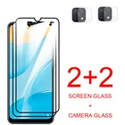 Закаленное стекло 4 в 1 для OPPO A15, Защитная пленка для объектива камеры OPPO A15, A16, A15S, A94, A93, A92, защитное стекло, чехол