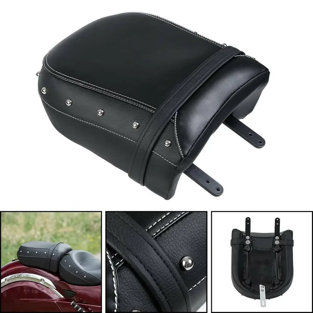 Мотоциклетное черное/пустынное кожаное заднее ПАССАЖИРСКОЕ СИДЕНЬЕ ДЛЯ Indian Chief