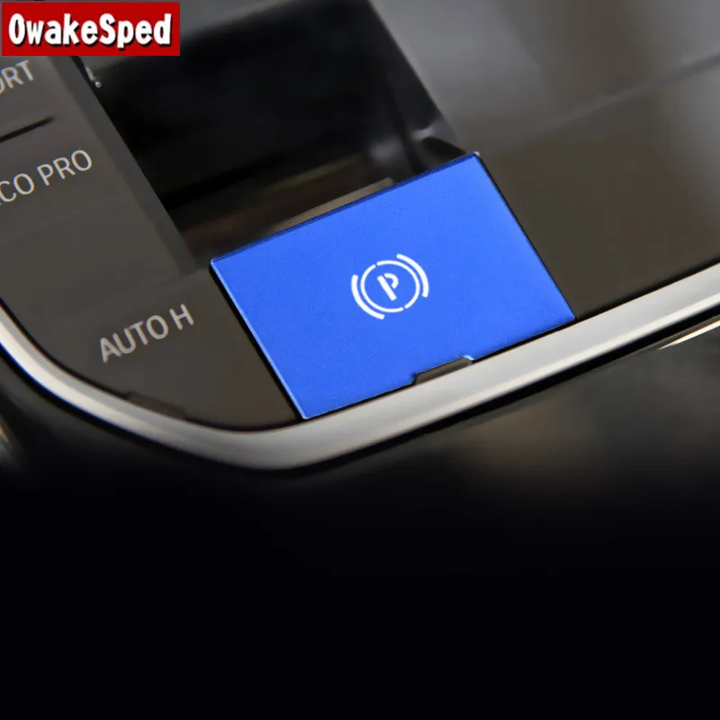 

Styling Electronic Handbrake Buttons Sequins Decoration Cover Stickers Trim For BMW 3 Series G20 G28 2020-2021 LHD Interior