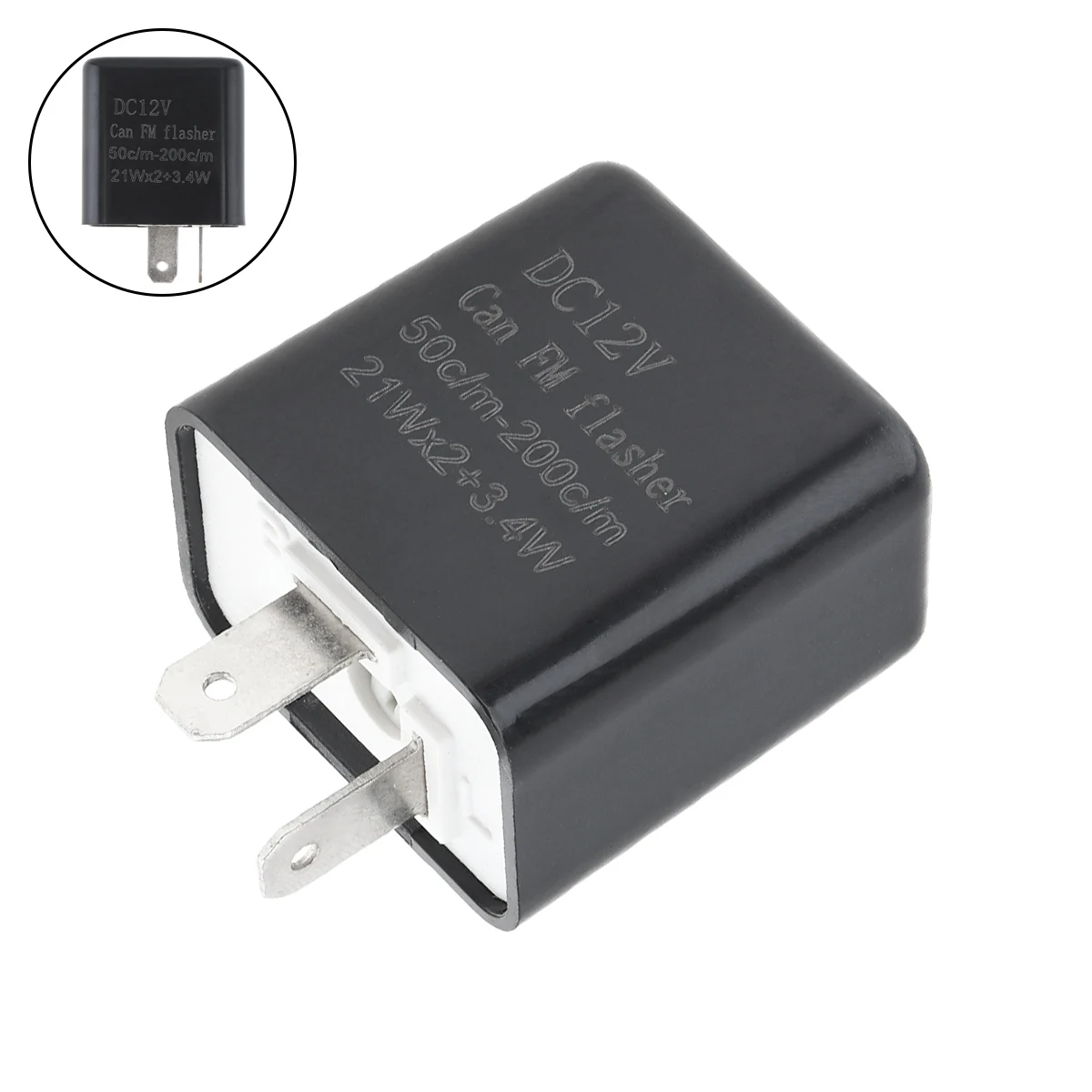 12V 2 контактный Регулируемая мотоцикла Светодиодный проблесковый маячок диод