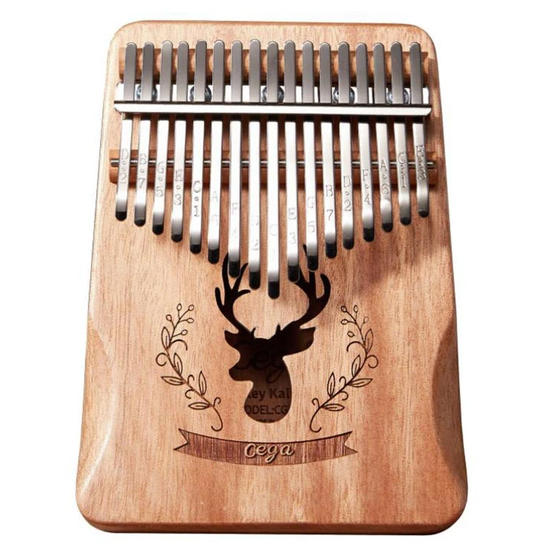 

Cega Kalimba большой палец пианино 17 клавиш портативный Mbira с молотком для настройки, подарок для детей подростков взрослых начинающих и т. д.