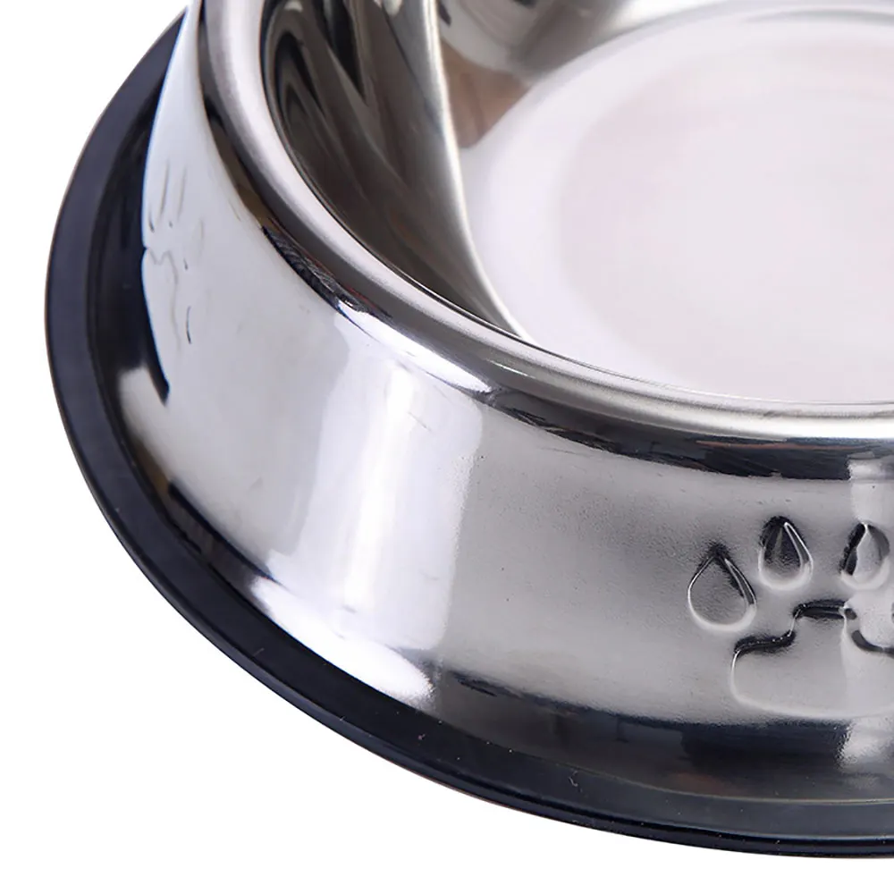 

Removable Pet Bowl Stainless Steel Travel Footprint Feeder Feeder Water Bowl Pet Dog Cat Puppies Outdoor Household