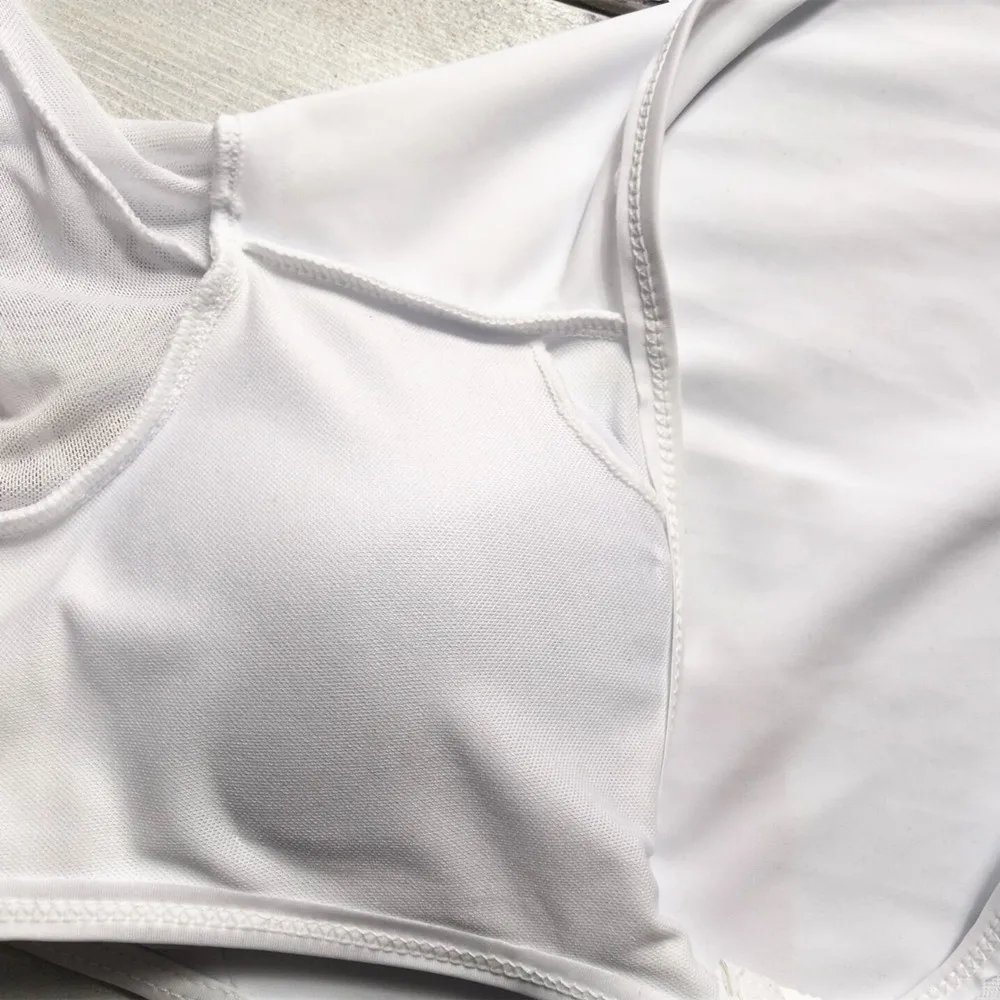 

CESIUM Long Sleeve Bikini Set for Women Casual Beachwear Padded Swimwear Sexy Low Waist Thong Women's Swimsuits Bathing Suits