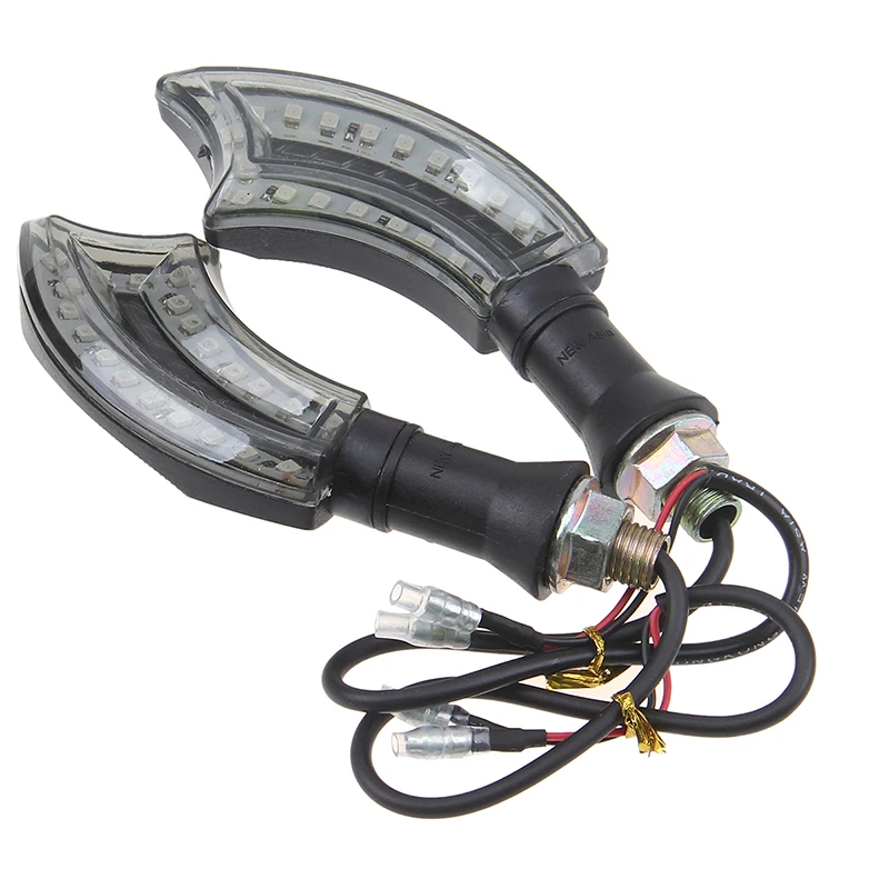 Posbay Универсальный Янтарный светодиодный сигнальный фонарь для мотоцикла