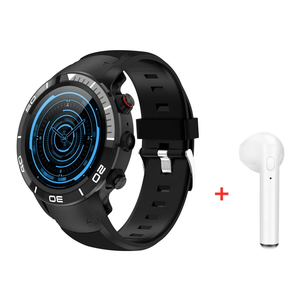 add headset Умные часы H8 телефоны на платформе Android, GPS карты сердечного ритма спортивные умные часы для мужчин IP68 Водонепроницаемые для IOS Android часы google play store - Цвет: add headset
