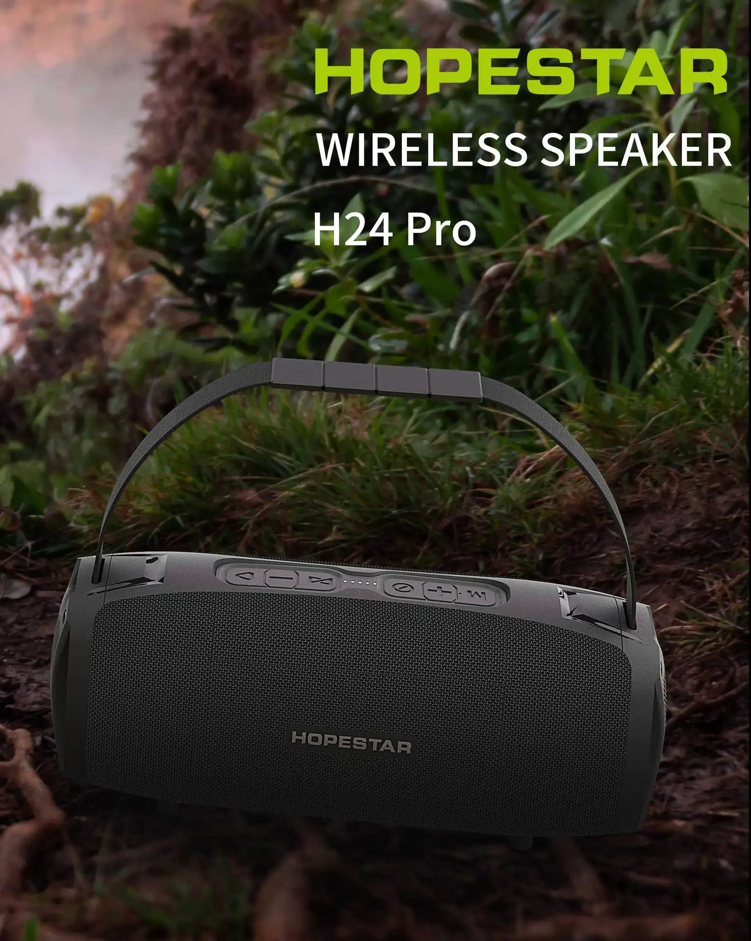 Переносная Беспроводная Bluetooth Колонка Hopestar H24 водонепроницаемая уличная колонка