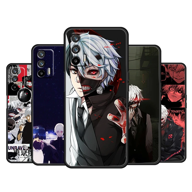 

JapanTokyo Ghoul For OPPO Realme Q3 Q2 V15 V3 X50 X7 X3 X2 XT Pro Carnival Superzoom 5G Black Phone Case Cover