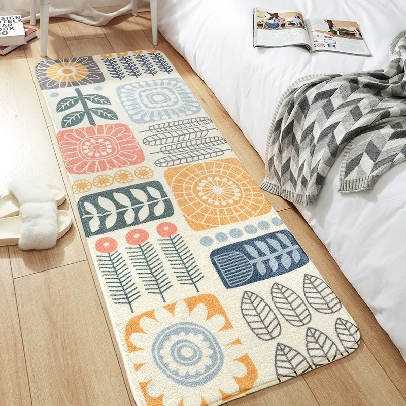 

Bedroom bedside blanket long bed cartoon rug bathtub non-slip mat living room coffee table mat household rectangular foot carpet