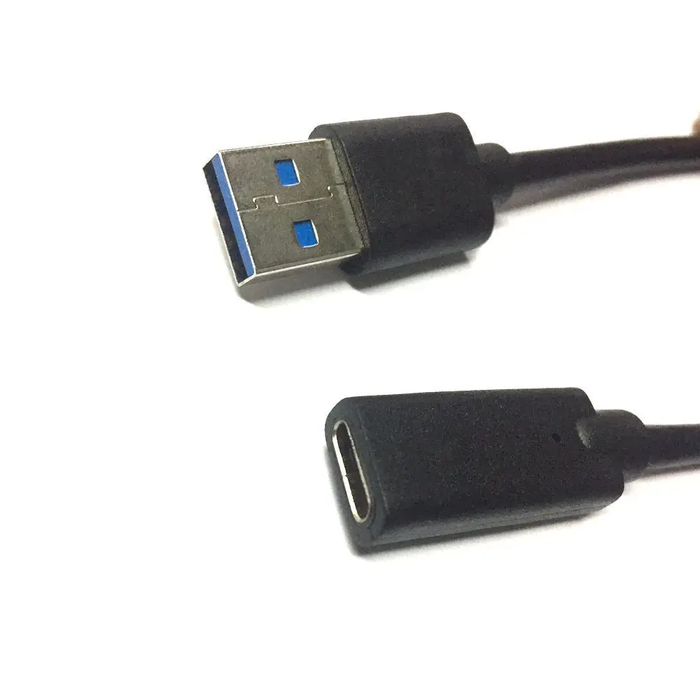 

2PCS/LOT USB 3.1 Type C Male to USB 3.1 Type C Female Extension Data Cable 20CM