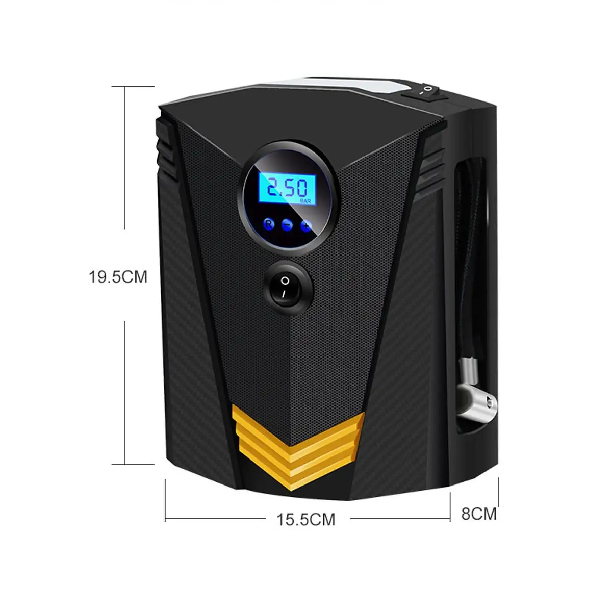 Цифровой автомобильный насос для шин Autoleader надувной с подсветкой воздушный