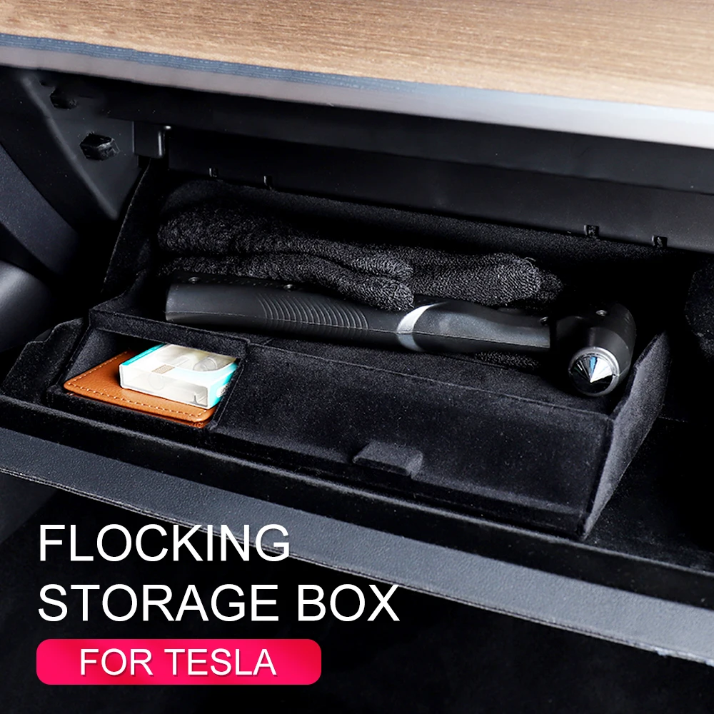 Автомобильный ящик для хранения Tesla Model 3 Co-пилотная перчатка карманы органайзеры
