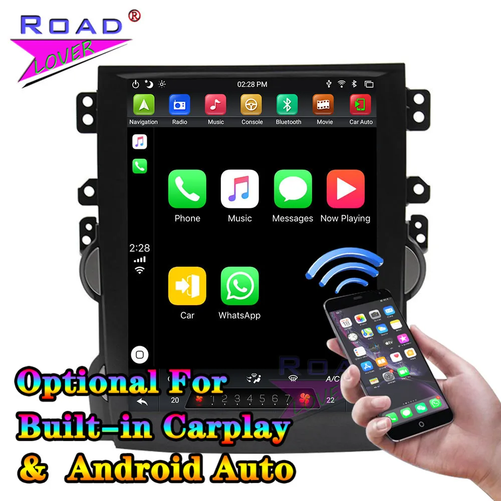 

For Chevrolet Malib 2010-2014 Car Tesla Style Tape Recorder Head Unit Android 9.0 PX6 4G+64G 6 Core 9.7 " Auto GPS Navigation