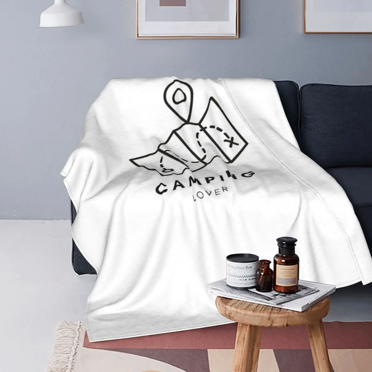 

Manta с капюшоном для acampar, colcha para cama, a cuadros, para playa