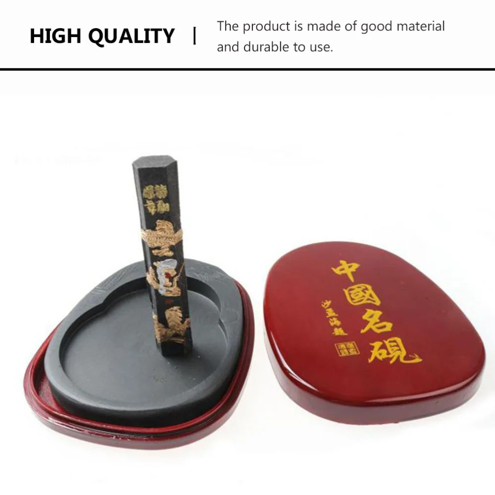 1 шт. студенческого чернила шлифовальный камень 5 дюймов резной узор дизайн