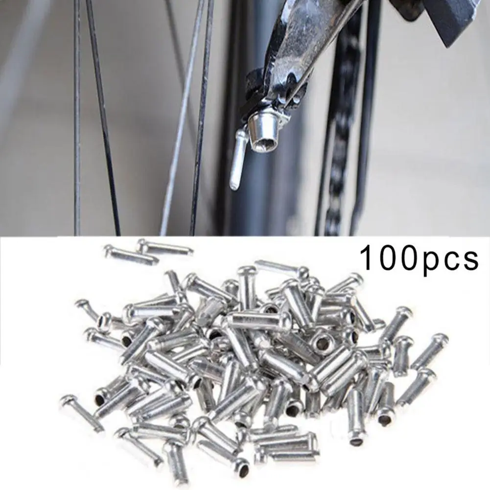 

100Pcs High Quality Bike Brake Gear Caps Mini Bicycle Shifter Brake Gear Inner Cable Tips End Caps Crimps Ferrules