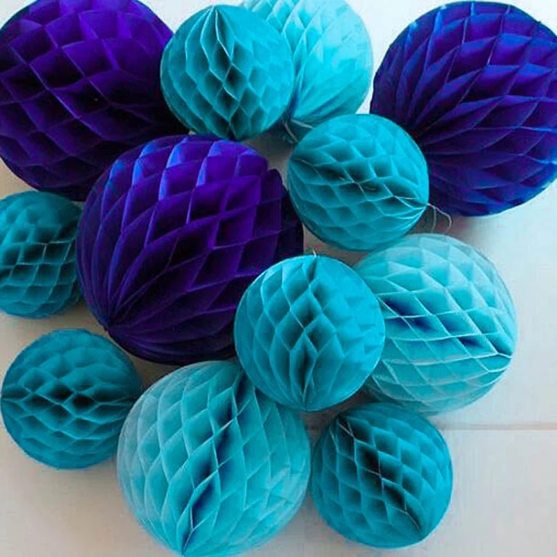 

5pc 6inch(15cm) Tissue Paper Honeycomb Ball Decorations for Birthday Party Baby Shower Wedding Aniversary Home New Year Decor