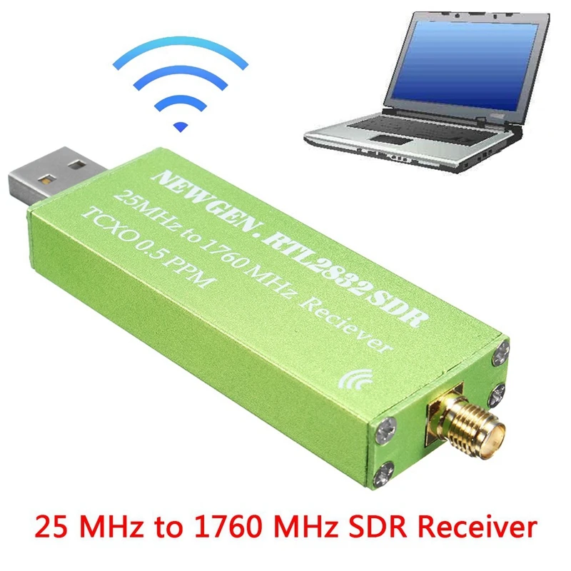USB адаптер RTL-SDR RTL2832U + R820T2 1Ppm TCXO ТВ тюнер приёмник