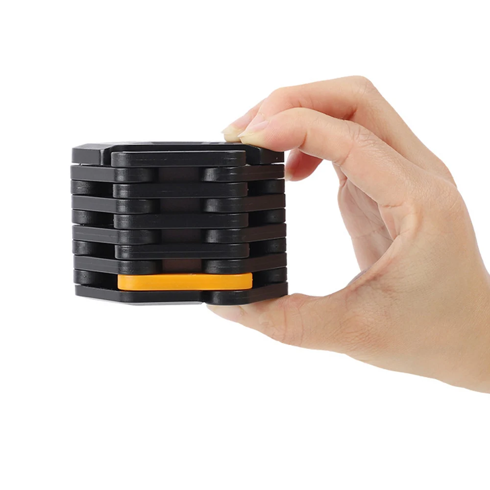 Велосипедный замок цепи с 3 ключами надежный складной типа гамбургера защитой от