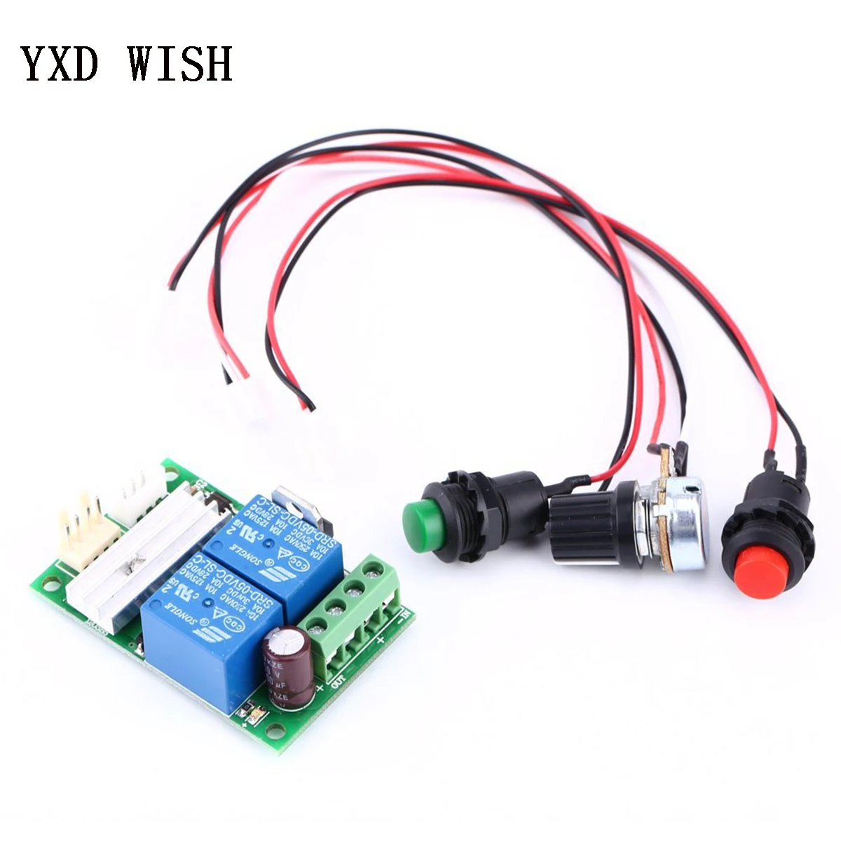

15pcs PWM Motor Speed Regulator Controller Board Adjustable Speed Control Reversible PWM Relay Module DC 12V 24V 3A 21kHz