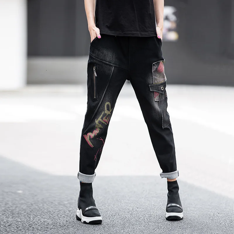 Max LuLu 2019 модные корейские женские винтажные Лоскутные Джинсовые брюки Роскошные