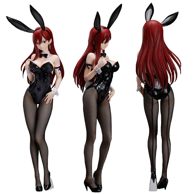 

Аниме FAIRY TAIL Free 1/4 B-style Erza Scarlet BUNNY GIRL сексуальные девушки ПВХ фигурку игрушки для взрослых Коллекционная модель куклы Подарки