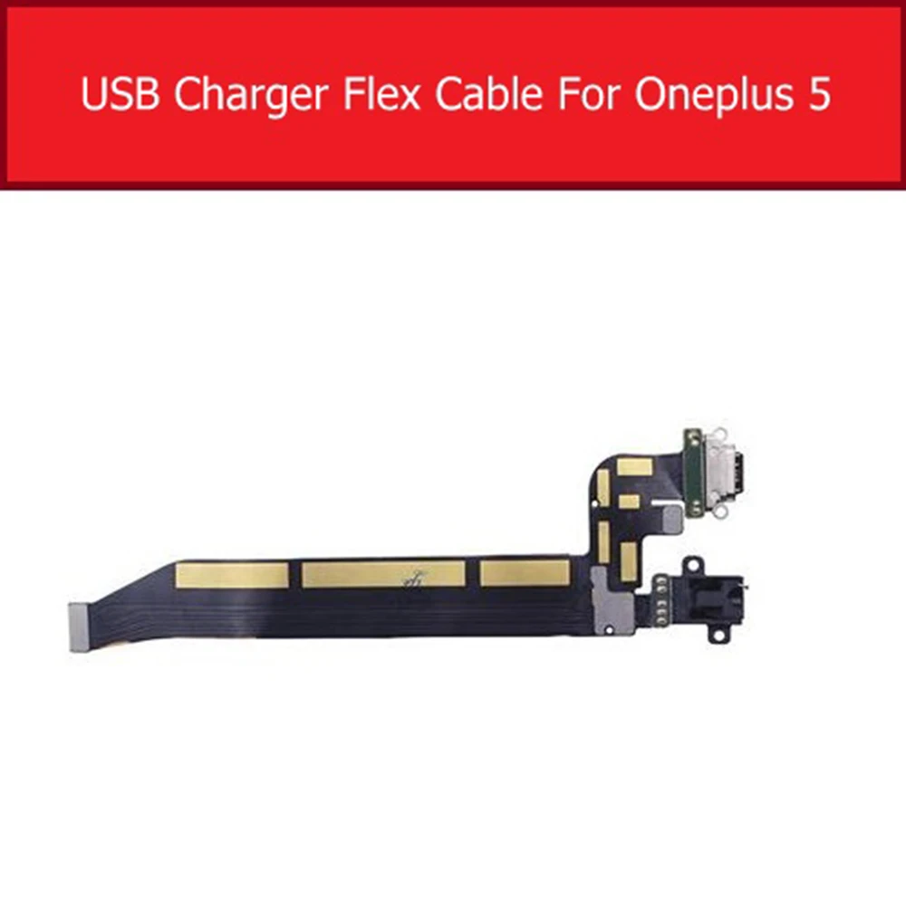 Для Oneplus 5 A5000 5T A5010 1 + 5 1 + 5T USB кабель для зарядки с наушниками ремонт гнезда запчасти