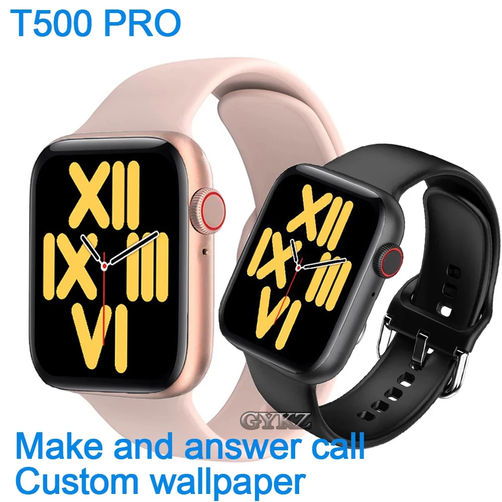 

IWO 12 T500 PRO Custom Wallpaper Electronic Bluetooth Call Smart Watch Man IWO Heart Rate Monitor Smartwatches For Android Women