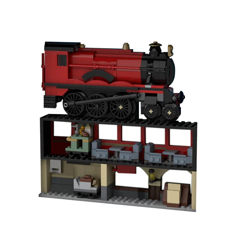 

Retro steam Grizzly Magic train 75955 Flats Time Train Union Alco RS-2 10277 Steampunk Crocodile Locomotive 0277 Toy Gift Child