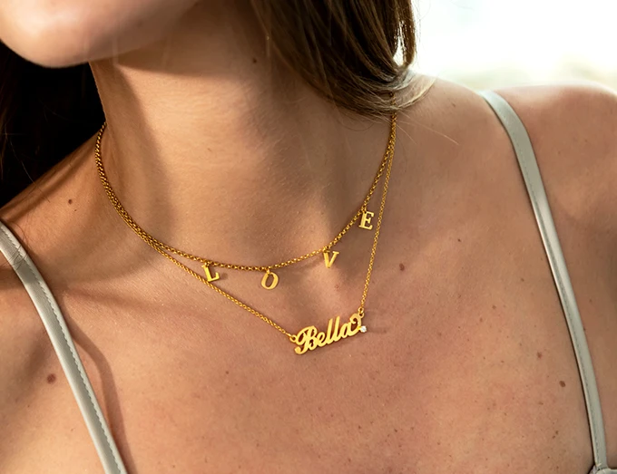 925 пробы серебряный английский чокер персонализированные именные ожерелья и