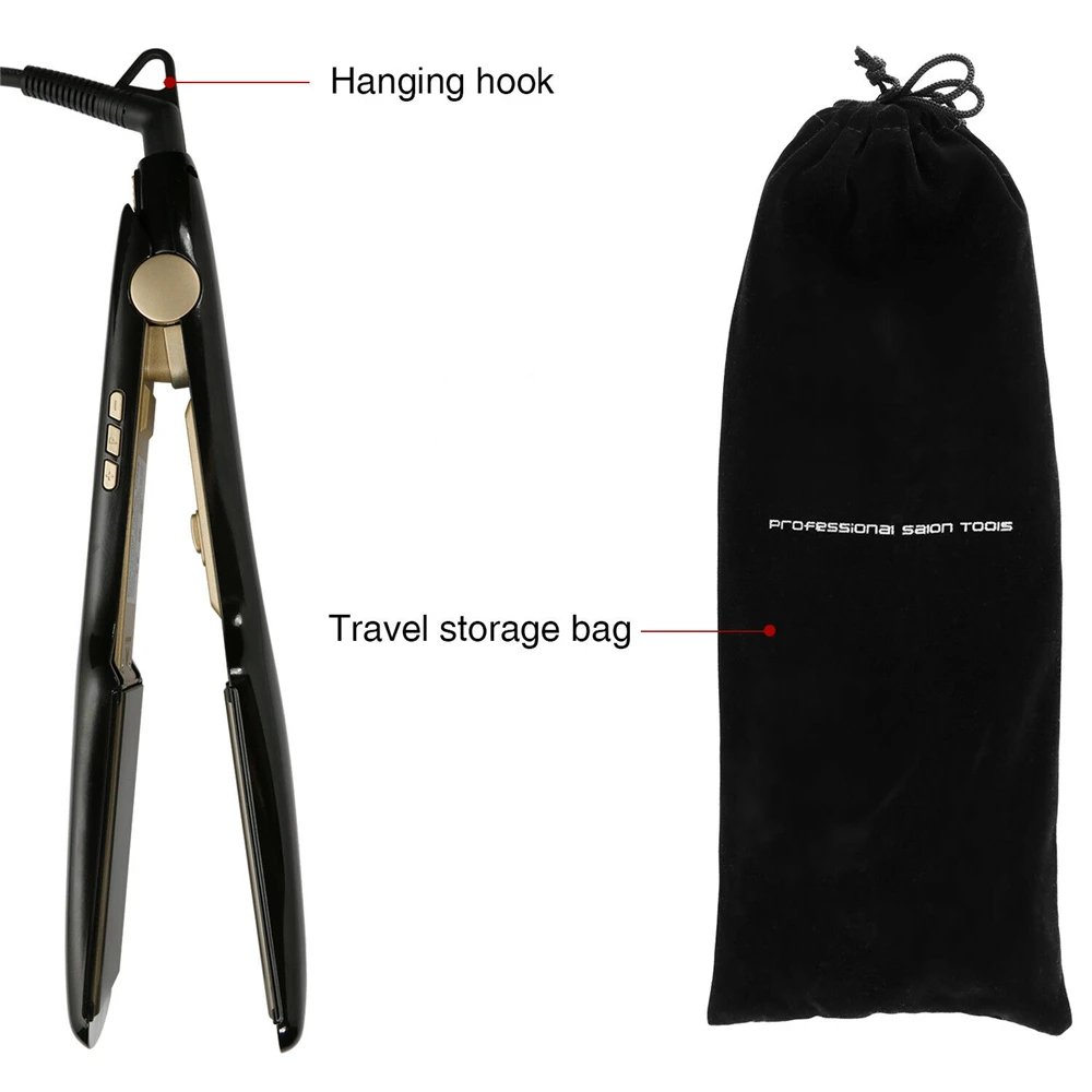 KIPOZI паровой выпрямитель для волос утюжок выпрямления Турмалин Керамика