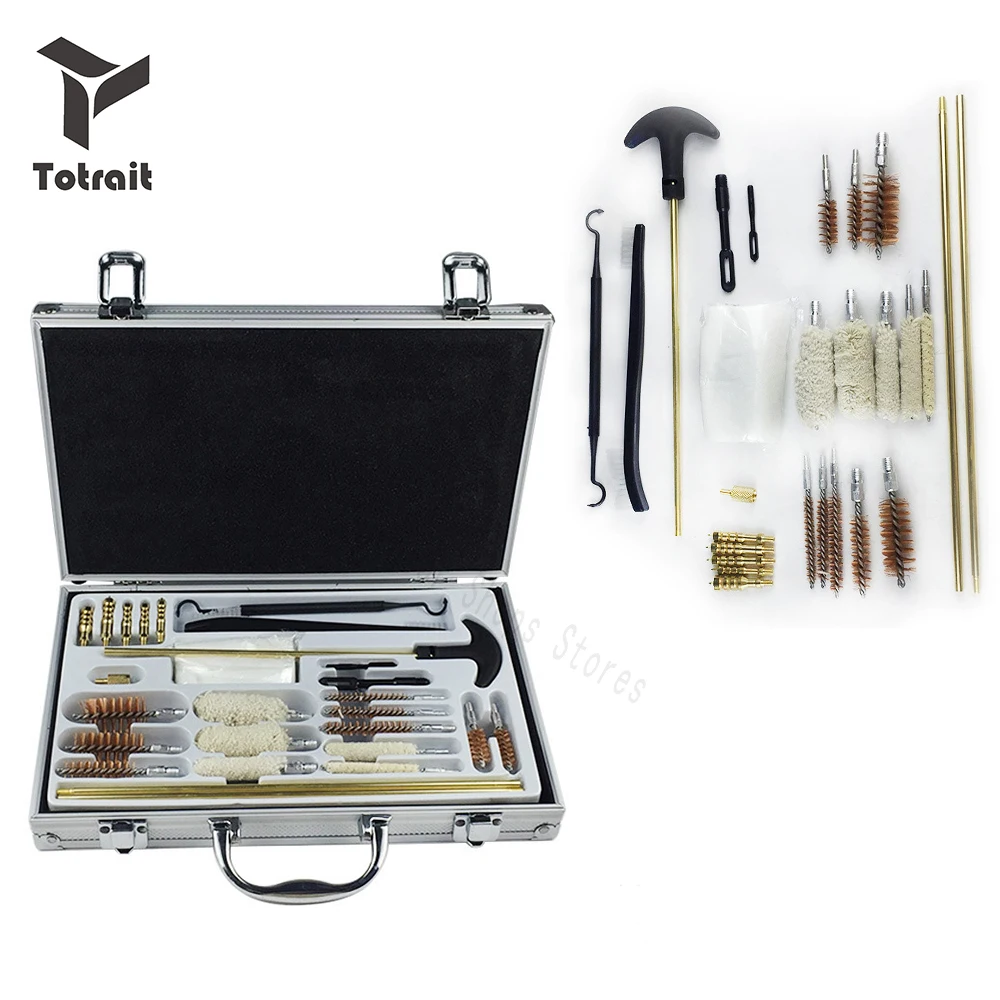 Набор для чистки пистолета 28 шт. в алюминиевой коробке|Аксессуары охотничьих